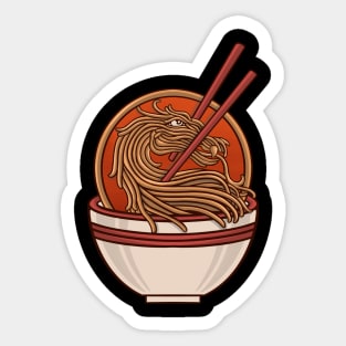 ramen mortal Sticker